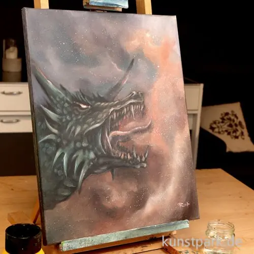 Malkurs - Einfach Drachen mit Acryl malen - 25.04.26 Neu