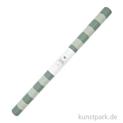 Expressversand Seidenpapier - Streifen, Grün, 50 cm x 4 Meter, 28 g