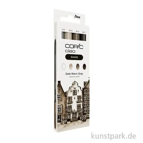Preiswert COPIC ciao Shade Set - 4 Stifte, Dark Warm Gray