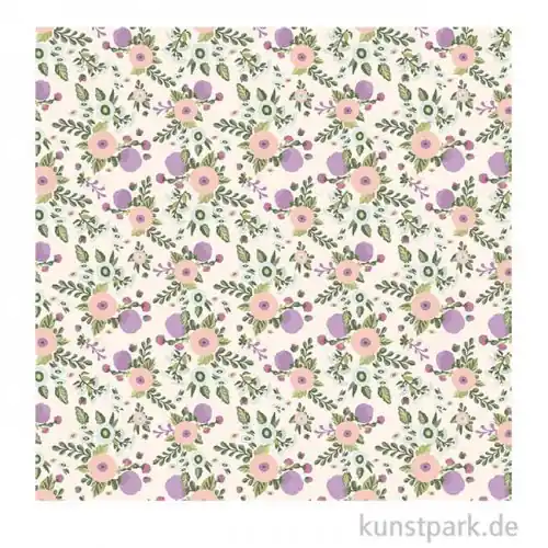 DECOPATCH Papier 739 Blumen Rosa, 3 Stück Sale