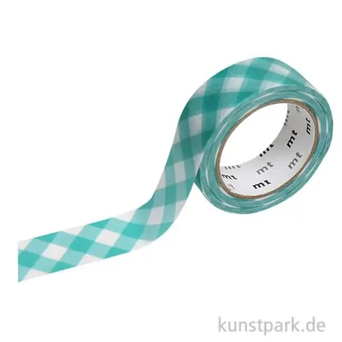 Bestpreis MT Masking Tape Thick Checkered Green, 15 mm, 7 m Rolle