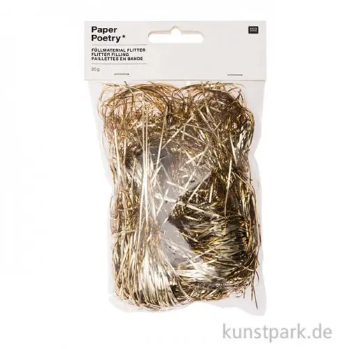 Schneller Versand Flitter Füllmaterial - Gold, 20g