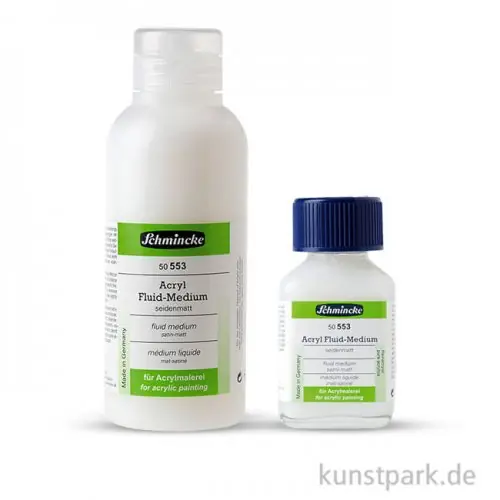 Markenprodukt Schmincke Acryl Fluid Medium seidenmatt