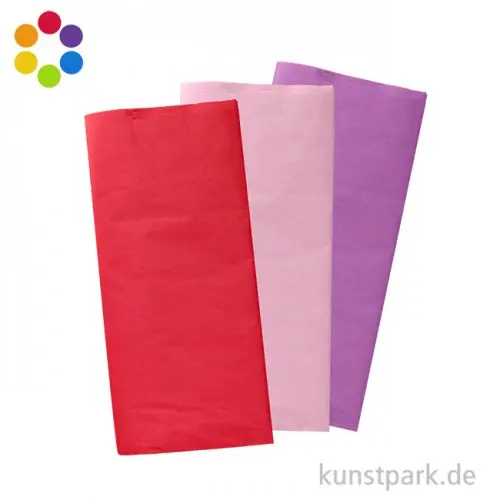 Blumenseide 50x70 cm, 5 Bogen, 20g Super-Preis