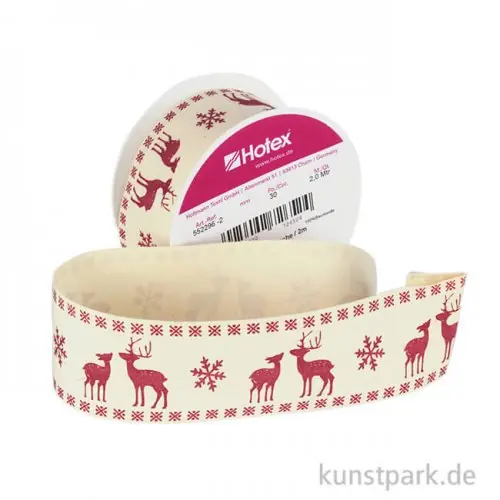 Top-Seller Motivband Hirsche - 40 mm x 2 m
