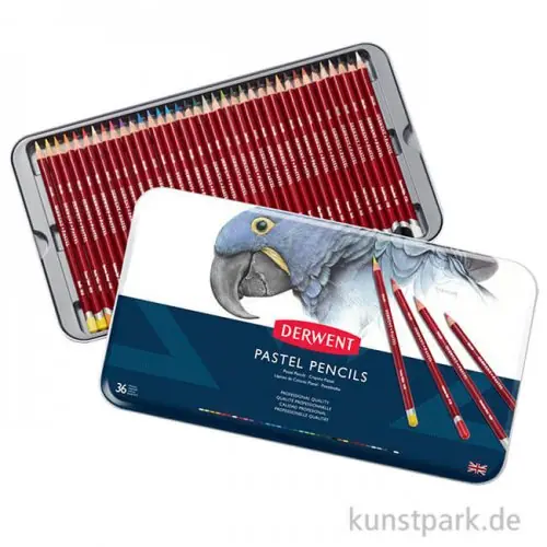 Derwent PASTELS, 36 Pastellstifte im Metalletui Großhandel