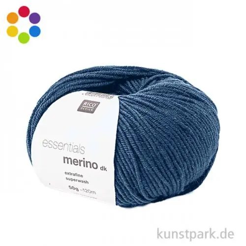 Nur Heute Rico Wolle - Essentials Merino dk, 100% Wolle, 50g, 120m