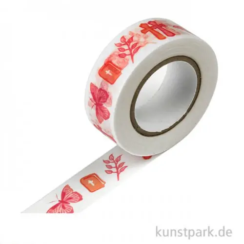 Motiv-Klebeband Washitape - Christliche Symbole, 15 mm, 10 m Rolle Mega-Angebot