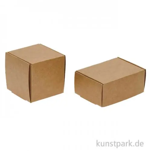 Miniatur Geschenkschachteln Natur, 6 Stück Markenware