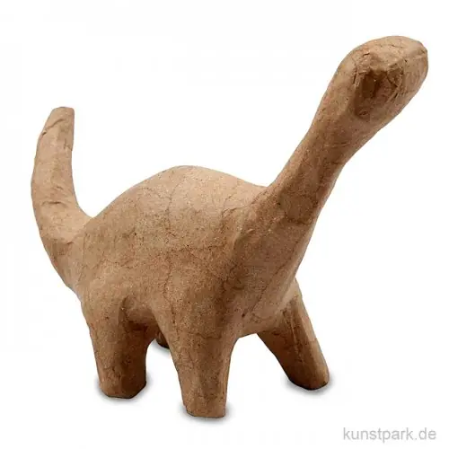 Pappmaché - Dinosaurier, handgemacht, Größe 12x16x5,5 cm Heißes Angebot