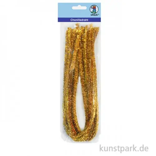 Pfeifenputzer Chenilledraht - Gold, 50 cm, 10 Stück Begrenztes Angebot