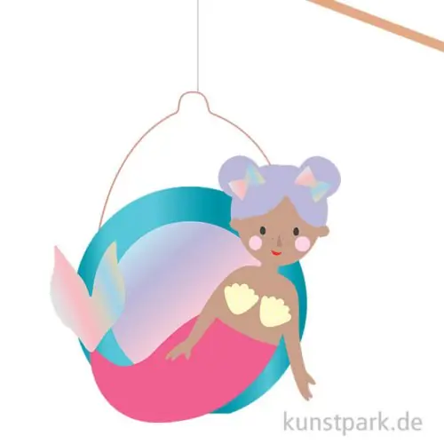 Hochwertig Laternen Bastelset - Underwater Dreams, Meerjungfrau