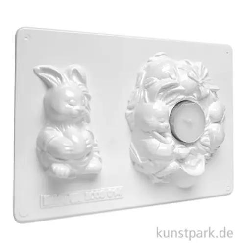 Gießform - Kerzenhalter, Hase Billig