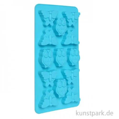 Silikonform - Eulen + Schmetterlinge Beliebt