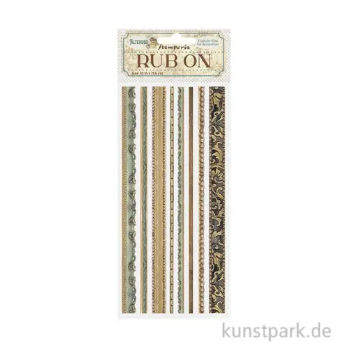 Jetzt Bestellen Stamperia Rub On Transferfolie - Alterego Stripes