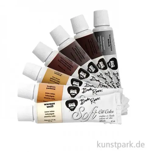 Geld-Zurück-Garantie Bob Ross Komplettset Soft-Ölfarben Wildtiere 7 x 37 ml