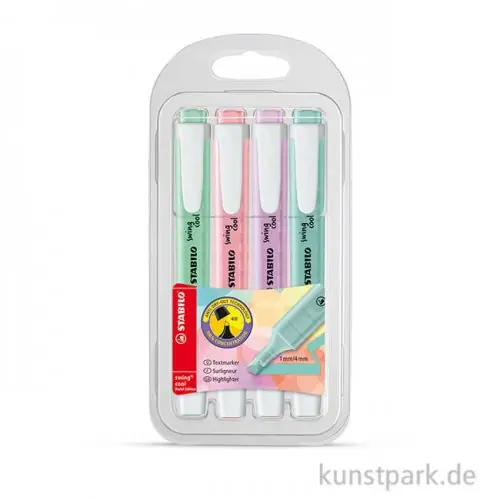 STABILO swing cool Pastell Edition, 4er Etui Ab Werk