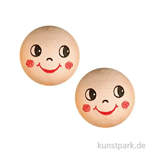 Jetzt Zugreifen Wattekugeln mit Gesicht, 22 mm Durchmesser, 10 Stück
