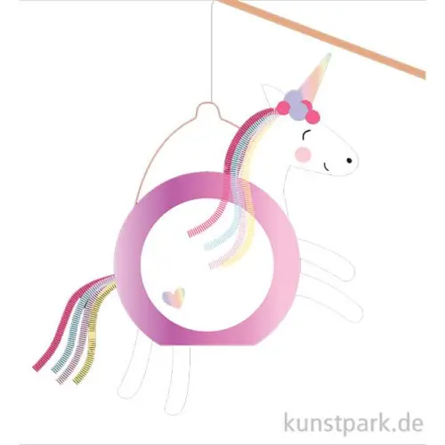 Laternen Bastelset - Sweet Rainbow, Einhorn Kracherpreis