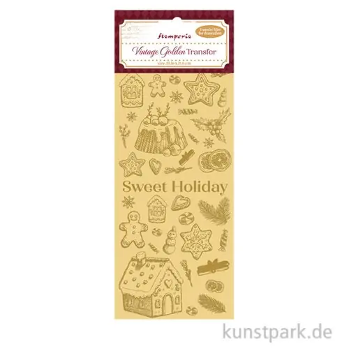 Stamperia Vintage Gold Transferfolie - Sweet Holiday Direkt Vom Hersteller