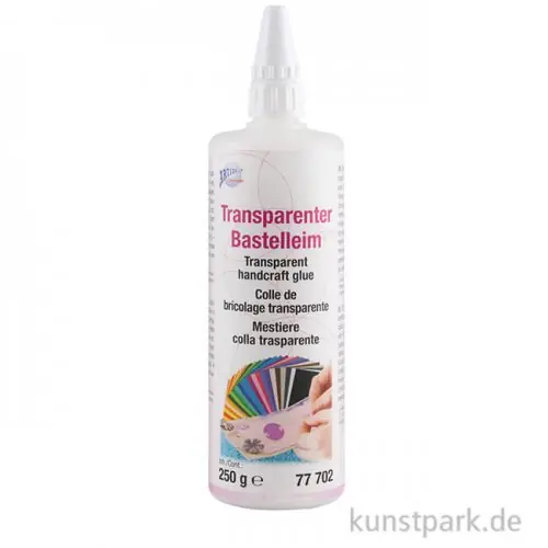 Jetzt Zugreifen Bastelleim für Papier, Pappe und Textilien, transparent, 250g