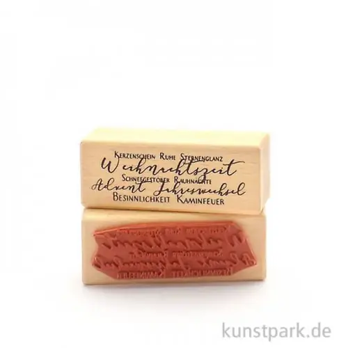 Stempel - Weihnachtszeit, 3x8 cm Wochenendangebot