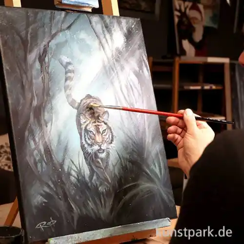 Jetzt Zugreifen Malkurs - Wildlife Acryl - Tiger - 21.03.26