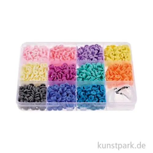 Jetzt Kaufen Heishi-Perlen-Set, Pastellfarben