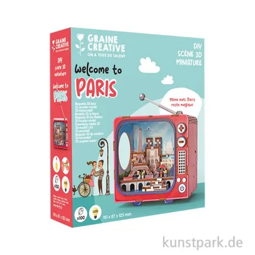 Aktuell Holzbausatz 3D, TV, Miniatur Paris