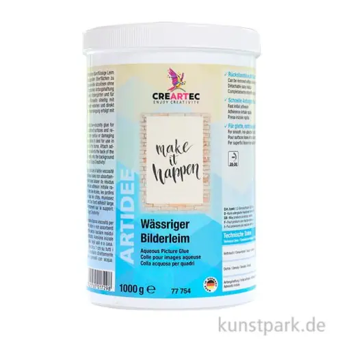 Jetzt Kaufen Wässriger Bilderleim für Zeichnungen, Bilder und Plakate, 1 kg