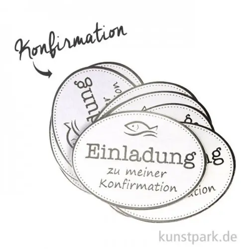 Letzte Chance Topper aus Karton Silber - Konfirmation