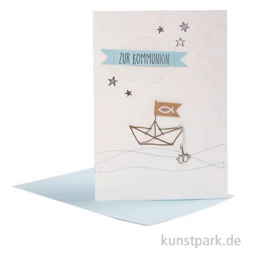 Good old friends - Kommunionskarte, Boot Finale Aktion