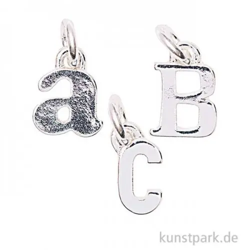 Markenware Anhänger Buchstabe - Silber