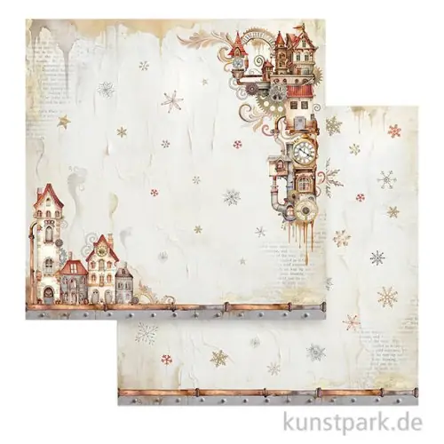 Stamperia Scrappapier - Gear up for Christmas Cozy Houses, 30,5 cm Mega-Angebot
