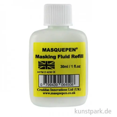 Premium Masquepen 30 ml Nachfüllflasche mit eingefärbtem Rubbelkrepp