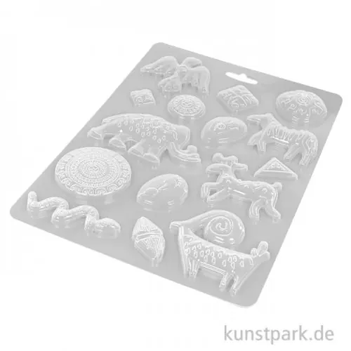 Handgefertigt Stamperia Soft Mould (Gießform) - Savana Grafiti, DIN A4