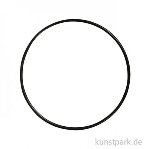 Metallring beschichtet - Schwarz Echt