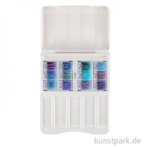 Bestseller White Nights Aquarellkasten mit 12 ganzen Näpfchen - Granulierend