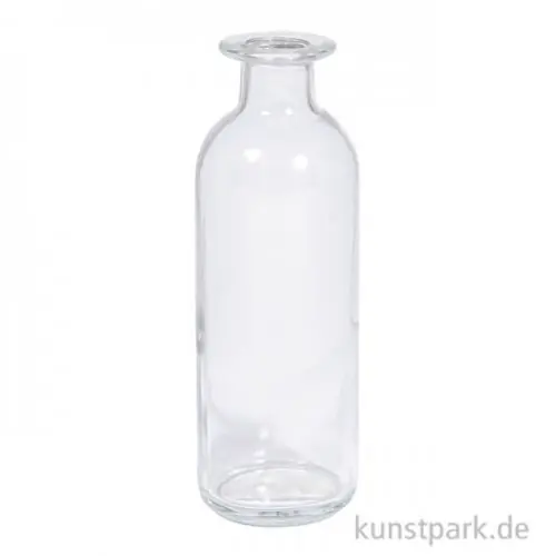 Glasvase, 5,5 cm Durchmesser, Höhe 16 cm, Öffnung 1,8 cm, 225 ml Im Trend