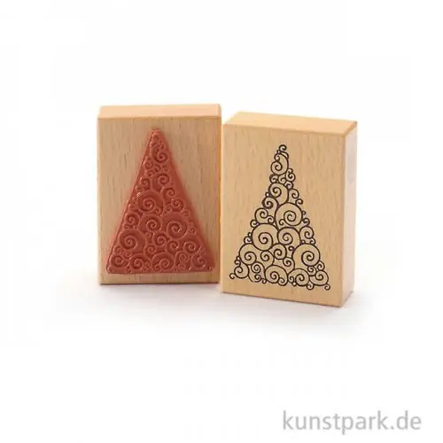 Im Trend Stempel - Weihnachtsbaum zum Kringeln - 6x8 cm