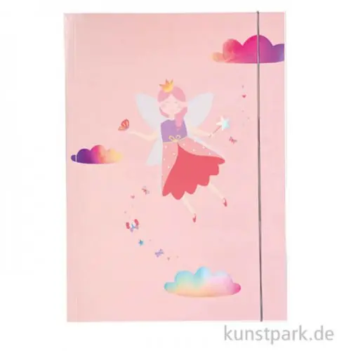 Sammelmappe - Little Fairy, Hotfoil, mit Gummiband, DIN A3 Neuheit