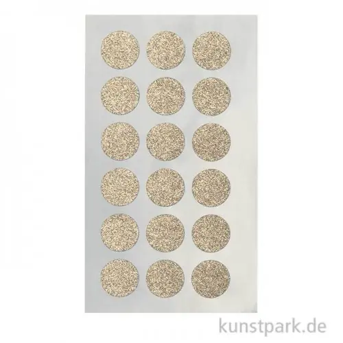 Sticker - Kreise, Gold Glitter Mega-Angebot