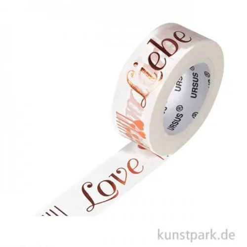 Heute Kaufen Motiv-Klebeband Washitape - Liebe kupfer, 15 mm, 10 m
