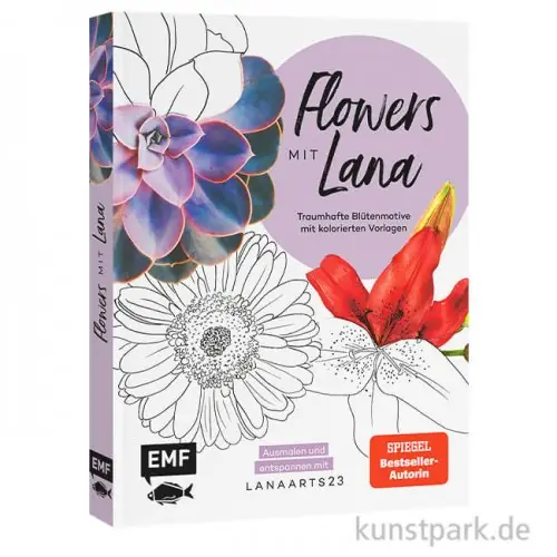 Flowers mit Lanaarts23: Ausmalen und entspannen, Edition Fischer Echt