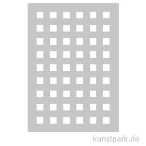 Ab Werk Schablone - Muster Quadrate, Squares, A5