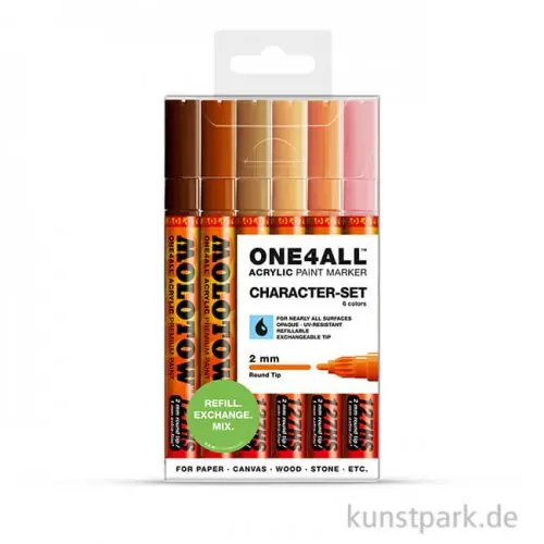 Gleich Bestellen Molotow ONE4ALL Marker - 127HS Character-Set 6er