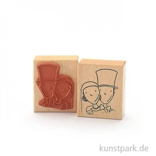 Stempel - Bereit fürs Hochzeitsfoto - 6x7 cm Ausverkauf