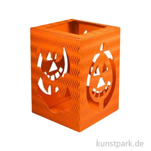 Letzte Chance Laternen Bastelset - Halloween, Orange