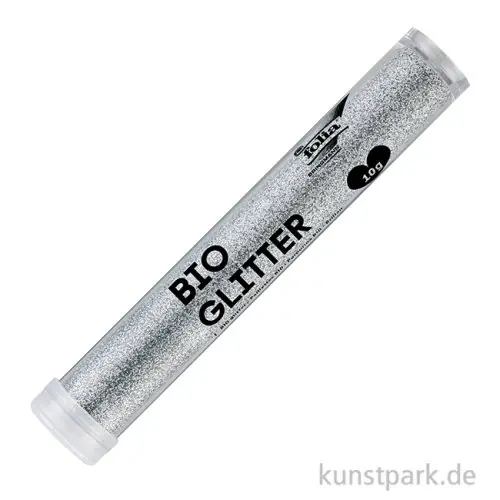 Neue Ware Glitter zum Basteln - Silber, biologisch abbaubar, 10 g