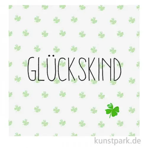 Highlight Servietten Glückskind - 33 x 33 cm